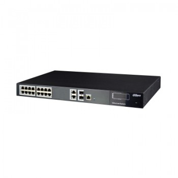 Switch DAHUA PFS4220-16P-250 (16x 10/100Mbps, 2x 10/100/1000Mbps)