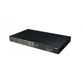 Switch DAHUA PFS4228-24P-370 (24x 10/100Mbps, 2x 10/100/1000Mbps)