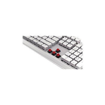 Endorfy herní klávesnice Thock Red Onyx White Pudding/ bezdrátová / red switch / mechanická / US layout / bílá RGB