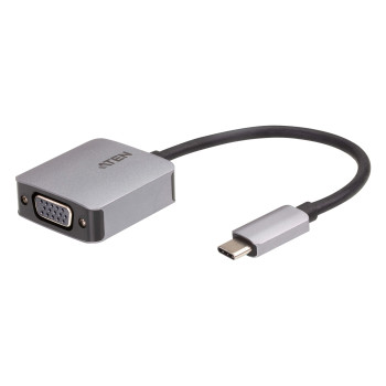 ATEN UC3002A-AT adapter kablowy USB Type-C VGA (D-Sub) Czarny, Srebrny
