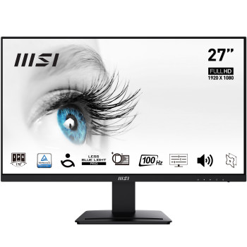 MSI Pro MP273A monitor komputerowy 68,6 cm (27") 1920 x 1080 px Full HD LED Czarny