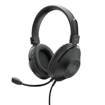 Trust HS-250 Zestaw słuchawkowy Przewodowa Opaska na głowę Połączenia muzyka Czarny
