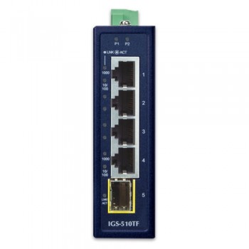Switch PLANET IGS-510TF (4X 1GB BASE-T, 1X 1GB SFP)