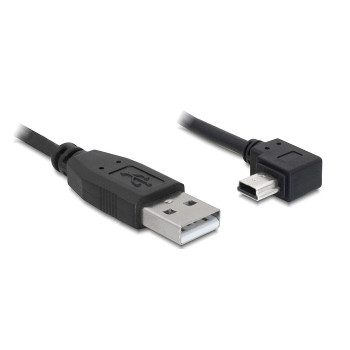 Kabel USB A(M) - Mini USB BM5P(M) kątowy 50cm