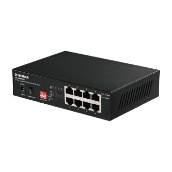 Switch EDIMAX GS-1008PHE V2 (8-Port Gigabit 4x PoE+ & DIP Switch)