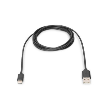 Kabel połączeniowy USB 2.0 HighSpeed Typ USB A/USB C M/M 1,8m Czarny