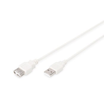 Kabel przedłużający USB 2.0 HighSpeed Typ USB A/USB A M/Ż 5m Szary