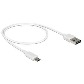 Kabel Micro USB AM-BM Dual Easy-USB 1m Biały