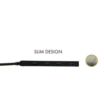 USB-C Slim pasywny HUB 4x USB 3.0 do podłączenia USB-A/USB-C