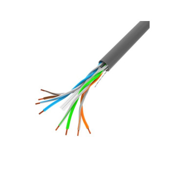 Kabel LAN UTP 1Gb/s 305m drut cca szary