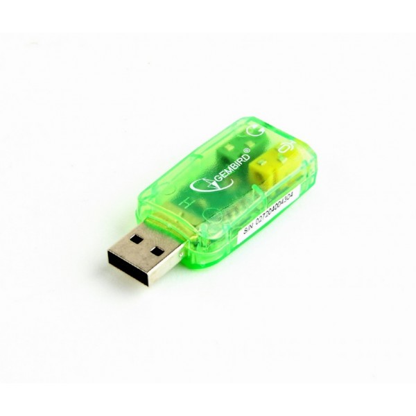 Karta dźwiękowe GEMBIRD SC-USB-01 (Zewnętrzna, USB 2.0)