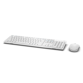 DELL KM636 klawiatura Dołączona myszka RF Wireless QWERTY Amerykański międzynarodowy Biały