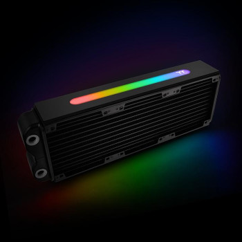 Chłodnica Pacific RL360 Plus RGB (360mm, 5x G 1/4, aluminium) radiator - czarny
