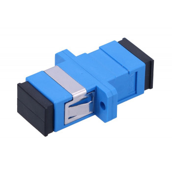 Adapter światłowodowy SC/UPC Simplex Single Mode niebieski