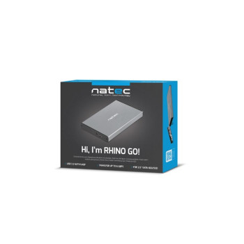Kieszeń zewnętrzna HDD/SSD Sata Rhino Go 2,5 USB 3.0 szara