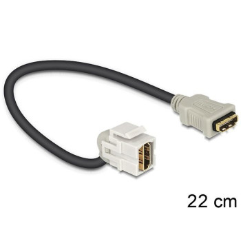 Moduł keystone gniazdo HDMI F - HDMI F 110 na kablu 22cm do puszki montażowej
