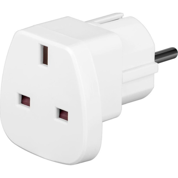 Adapter wtyku zasilania UK/EU 13A, UK/BS -CEE 7/7 biały Adapter wtyku zasilania UK/EU 13A, UK/BS -CEE 7/7 biały