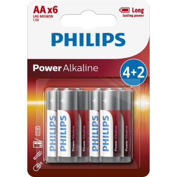 Philips Power Alkaline Akumulator LR6P6BP 10