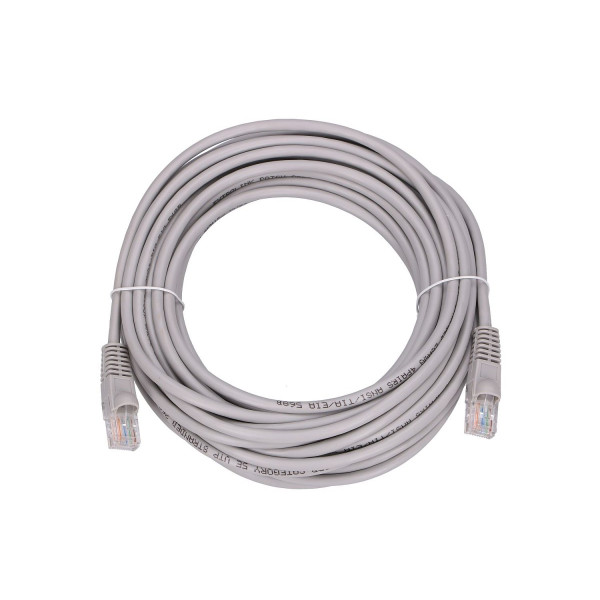 Kabel sieciowy LAN Patchcord CAT.5E UTP 10m, skręcana para, miedziany Kabel sieciowy LAN Patchcord CAT.5E UTP 10m, skręcana para, miedziany