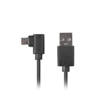 Kabel Micro USB - AM 2.0, 1,8m kątowy lewo/prawo Easy-USB czarny
