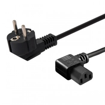 Kabel SAVIO CL-116 (C13 / IEC C13 / IEC 320 C13 M - Schuko M, 1,8m, kolor czarny)