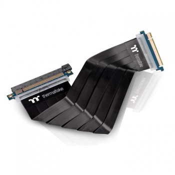 Taśma Thermaltake TT Premium PCI-E 3.0 x16 Extender - 300mm AC-045-CN1OTN-C1 (PCI-E x16 M - PCI-E x16 F, 0,30m, kolor czarny)
