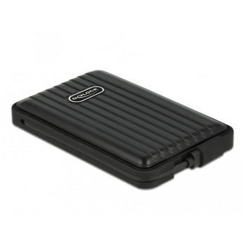 Kieszeń zewnętrzna HDD/SSD Sata 2,5 cala USB-C 3.1 IP66 Czarna
