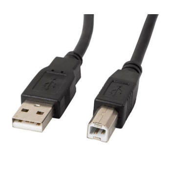 Kabel USB-A(M) - USB-B(M) 2.0 1.0M CZARNY FERRYT
