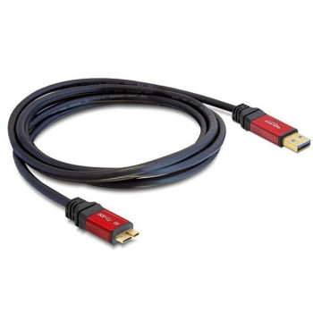 Kabel USB MICRO(M) - USB-A(M) 3.0 1M CZARNY PREMIUM