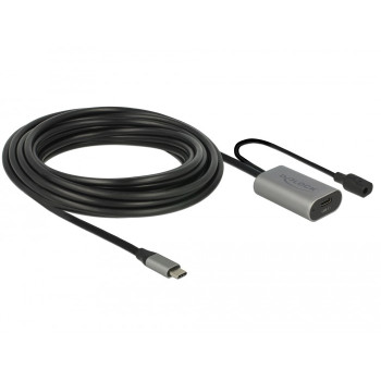 Przedłużacz USB-C M/F 3.1 5M Czarny