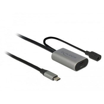 Przedłużacz USB-C M/F 3.1 5M Czarny