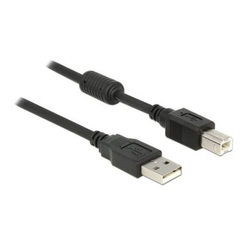 Kabel USB-A(M)-USB-B(M) 2.0 1m czarny