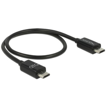 Kabel USB MICRO M/ M 2.0 0.3M OTG czarny