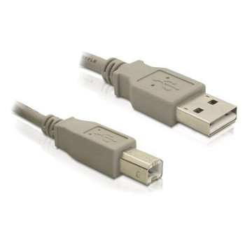 Kabel USB-A(M)-USB-B(M) 2.0 1.8M szary