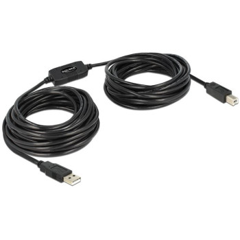 Kabel USB-A(M)-USB-B(M) 2.0 11m czarny