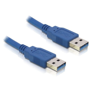 Kabel USB-A M/M 3. 0 0.5M niebieski