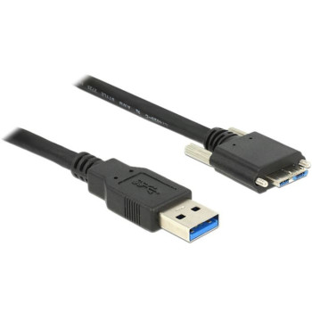 Kabel USB MICRO(M) ze śrubami-USB-A