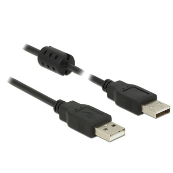 Kabel USB-A M/M 2. 0 0.5m czarny