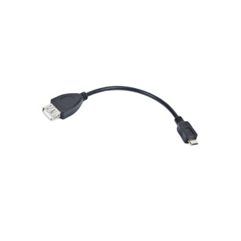 Kabel USB Micro(M)-USB(A) (F)2.0 0.15m OEM-0006