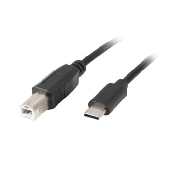 Kabel USB-C(M) - USB-B(M) 2.0 1.8m czarny