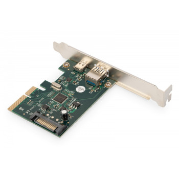 Karta rozszerzeń (Kontroler) USB 3.1 PCI Express USB A/ Typ C 3.1 Gen.2 10Gbps Chipset: ASM1142