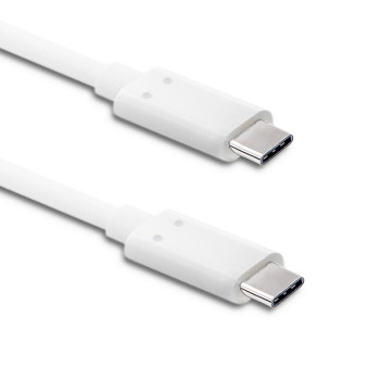 Kabel USB 3.1 typ C męski USB 3.1 typ C męski 1m Biały