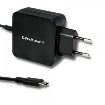 Ładowarka sieciowa Qoltec 50134 (USB typ C, kolor czarny)