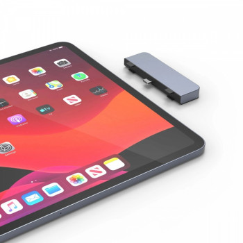 Stacja dokująca Hyper 4-in-1 USB-C HUB, 4K HDMI, USB-C, USB-A, AudioJack Szara
