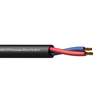 Kabel głośnikowy 2X2.5 MM 13 AWG EN50399 CPR Euroclass B2ca-s1b,d0,a1 100M - CLS225-B2CA/1