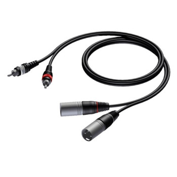 Kabel audio 2x XLR męski - 2x RCA/CINCH męski 1.5m - CAB701/1.5