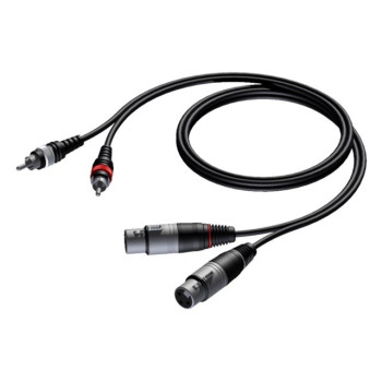 Kabel audio 2x XLR żeński - 2x RCA/CINCH męski 1.5m - CAB705/1.5