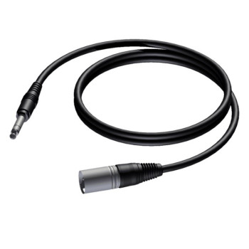 Kabel XLR męski - 6.3 mm jack męski stereo 1.5m - CAB724/1.5