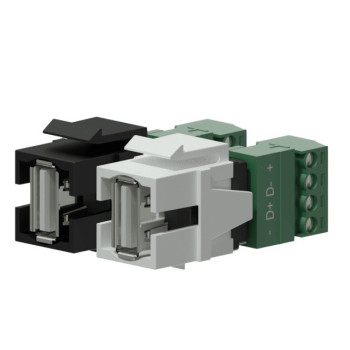 Adapter Keystone USB 2. 0 A-4 Torowa kostka elektryczna - VCK625/W