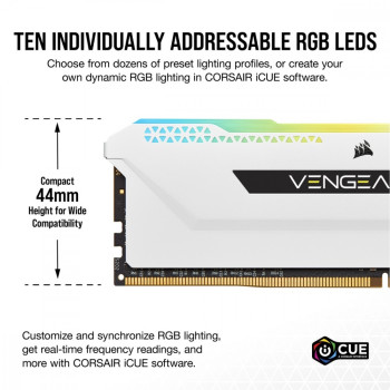Pamięć DDR4 Vengeance RGB PRO SL 32GB/3200(2*16GB) biały
